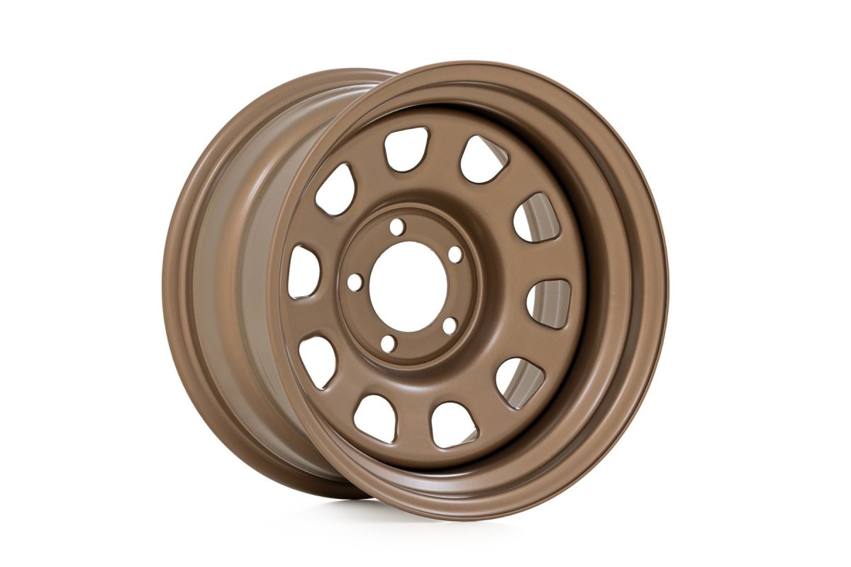 GMC V1500 Steel Wheel - Rough Country - 10-slot D-window design - Bronze - 1987